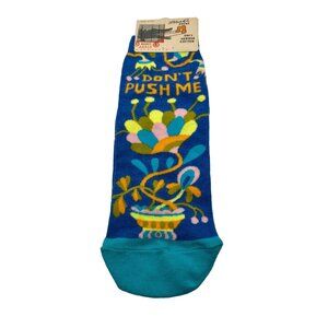 Blue Q Women's Ankle Socks "Don't Push Me"  Size 5-10  17a